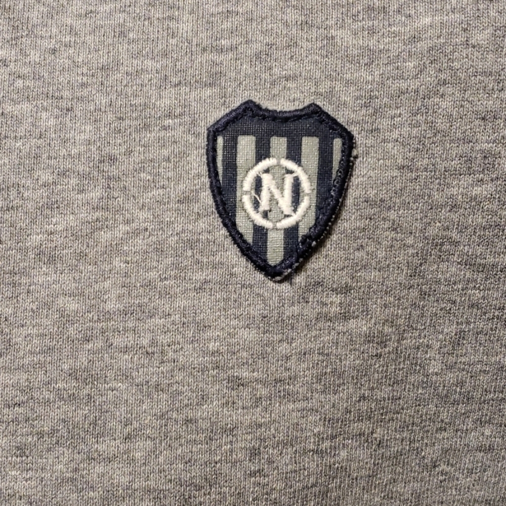 Nautica jeans grey and navy polo with patch - Picture 2 of 5